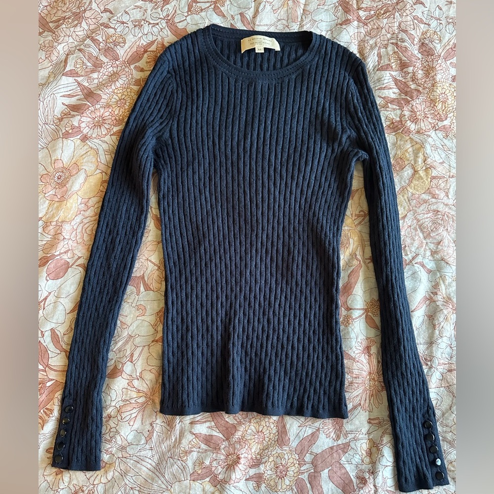 Sezane Dita Jumper Navy Blue - Size XS - Picture 3 of 7